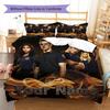 Custom Name Firefighters Bedding,Quilt Set Quilt Cover Pillowcase Home Birthday Gift (1 * duvet cover + 2 * pillowcase, without core)