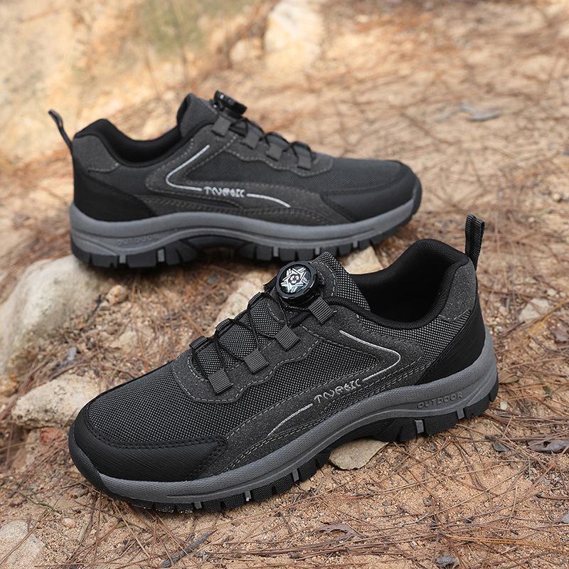 Men's Non-Slip, Wear-Resistant Outdoor Hiking and Running Shoes - Large Size