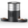 Automatic Cat Feeder for 2 Cats,4.5L Dual Power Double Bowls Feeder,Dry Food Auto Pet Dispenser  Cat Bowl