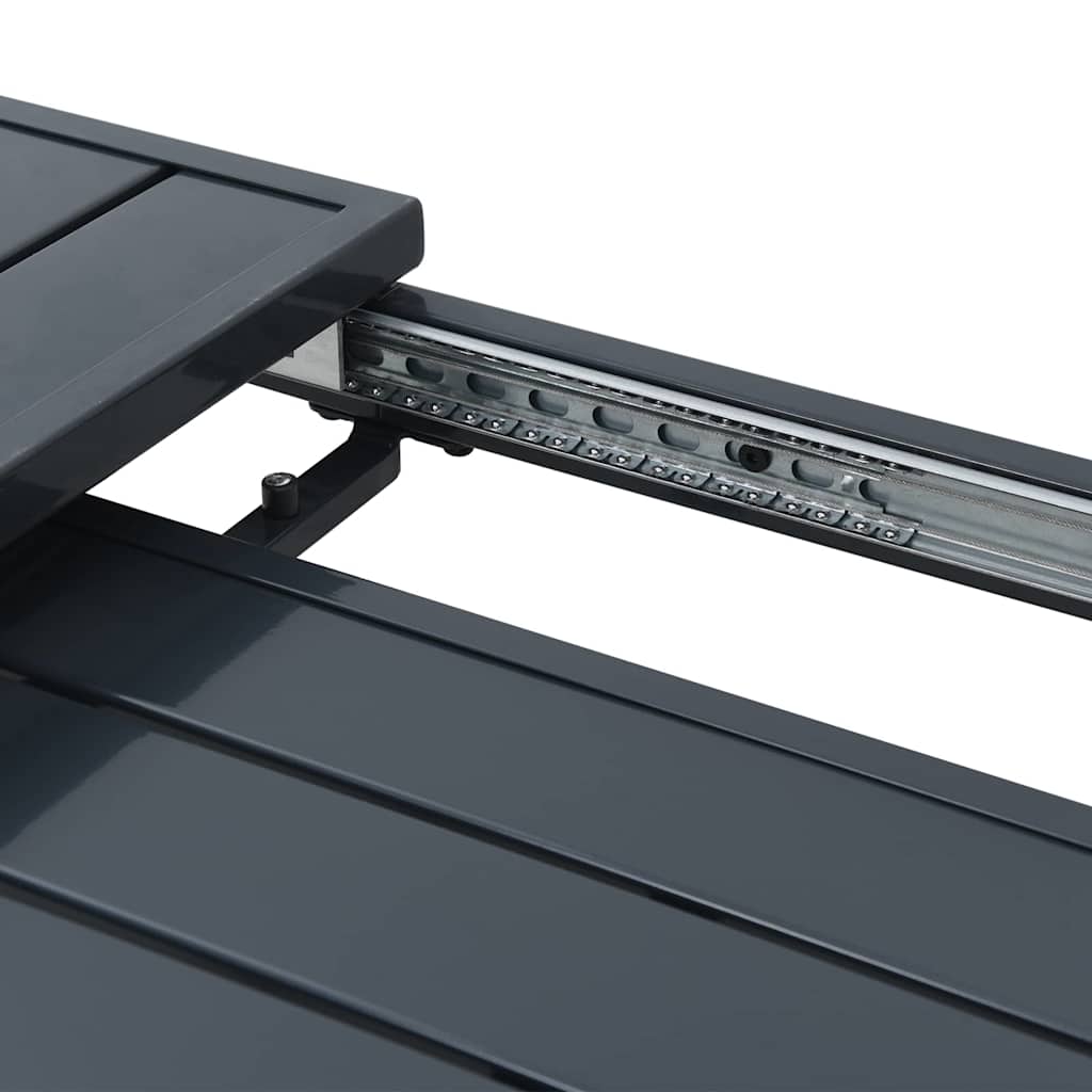 Patio Table Anthracite 180 x 80 x 74 cm