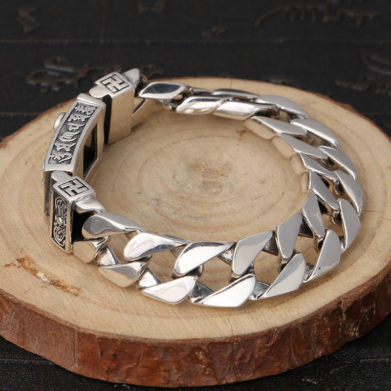 Diamond Pestle Bracelet, Men's Six Character Mantra, Retro Bracelet, Domineering and Trendy New Style