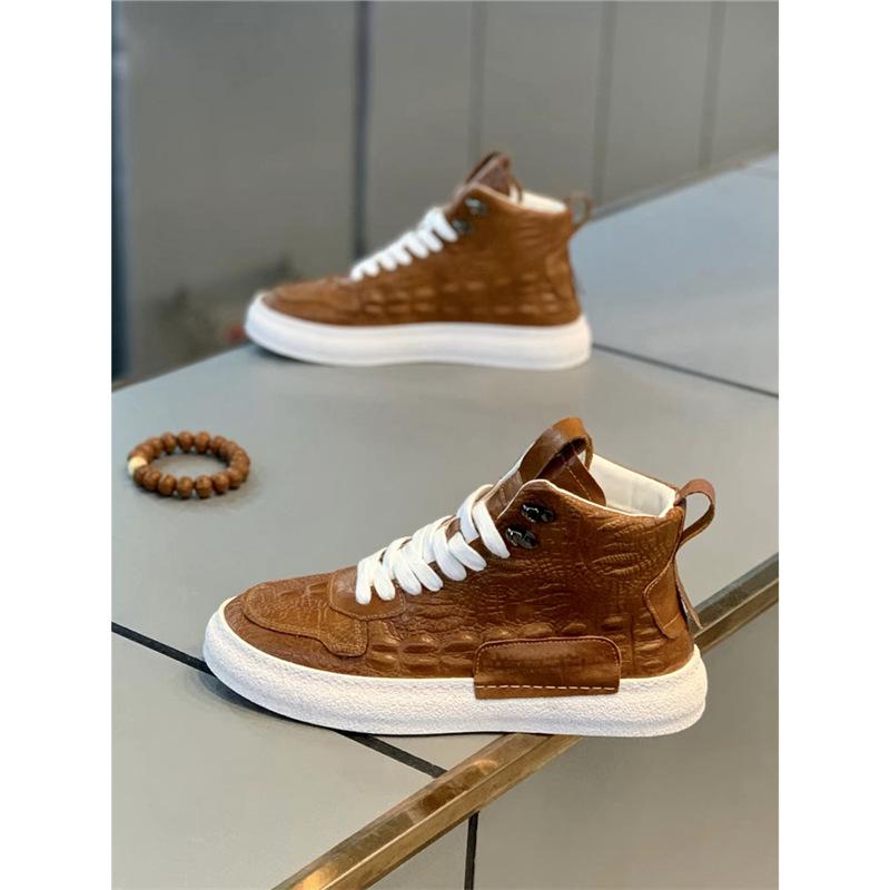 New leather casual and comfortable high-top shoes XS for autumn