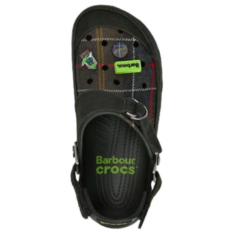 BARBOUR X Crocs Classic Clog Casual and Comfortable Hole Shoes Unisex Green