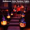 Solar Powered Halloween Ghost Stake Lights Outdoor Waterproof Spooky Auto On Off Garden Yard Scary Pathway Decorations
