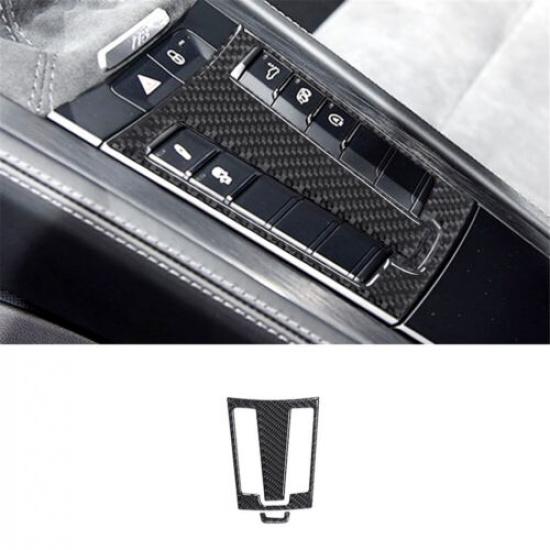 2Pcs Carbon Fiber Below Gear Shift Cover Trim For Porsche 718 Boxster Cayman