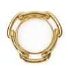 Used HERMES Scarf Ring ChÃ©ne Dunkel Metal 10.7g Gold Plating