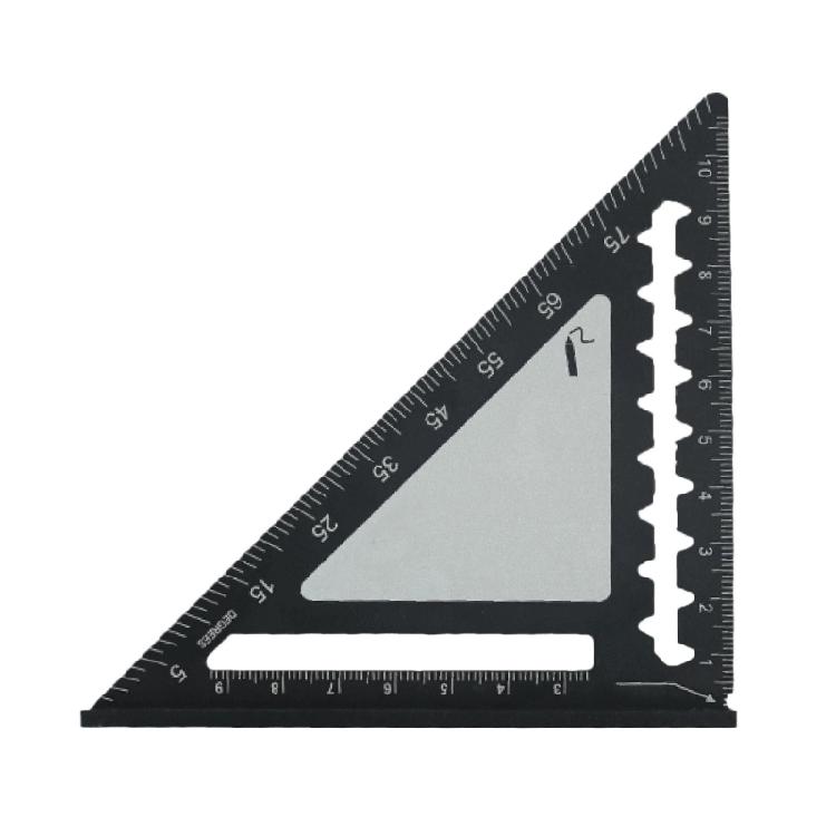Triangle Ruler Aluminum Drafting Triangle Square Ruler 45/90 Degree Right Angled Woodworking Math Geometry Tool