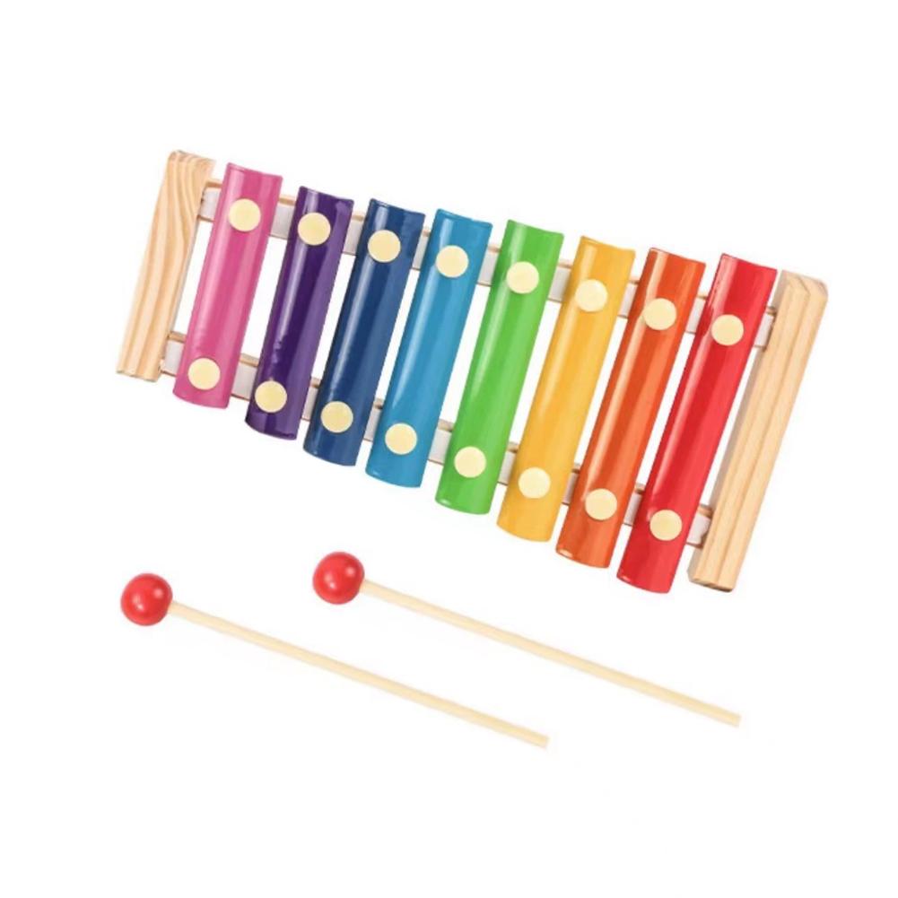 Houten Xylofoon Muziekinstrument Speelgoed Voor Baby Kinderen Meerkleurig 8 Tonen Puzzels Vroeg Educatief Leren Hersenspel