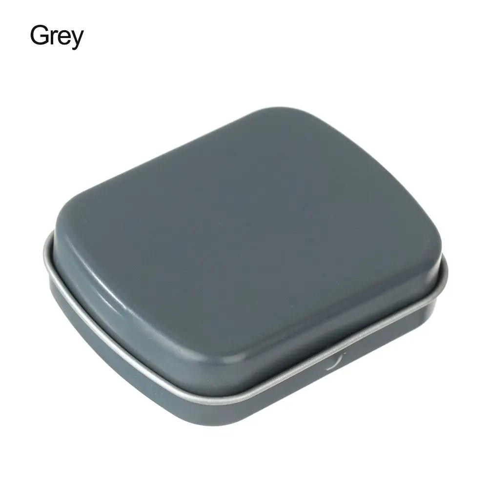 1 STUKS Metalen Rechthoekige Opbergdoos Container met Deksel Kleine Blikken Doosjes Lege Containers Zilveren Opbergdoos Koffer Organizer