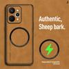 For MagSafe Cases For Realme P4 Power Sheepskin Leather Shockproof Case For Realme P4 Power Magnetic Wireless Charging Cover