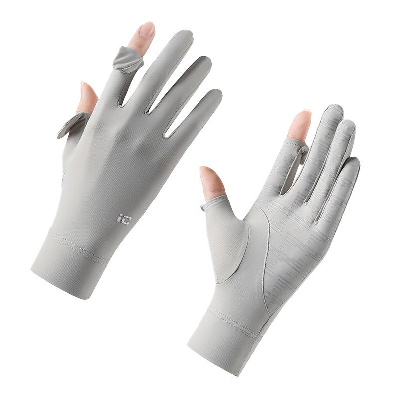 Women's UV Protection Ice Silk Touchscreen Gloves for Outdoor Cycling and Driving - Non-slip, Lightweight, Summer Wear