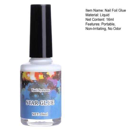 Yousheng 16ml Nail Transfer Glue Safe Ingredients Strong Adhesion Non-irritating Compact Long-Lasting Effect DIY Nail Art Foil Glue Gel Manicure