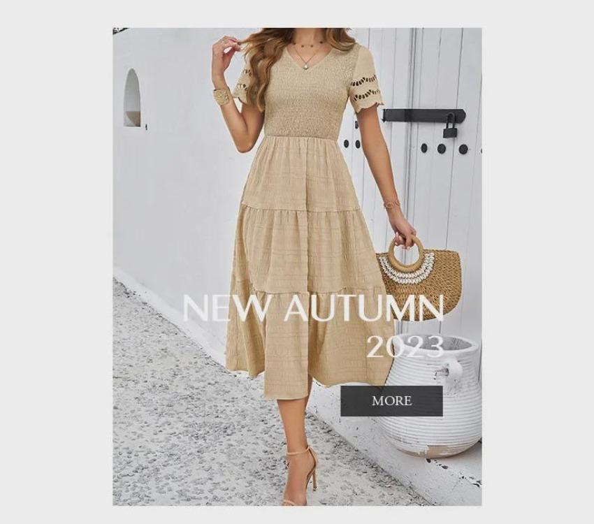 2024 Women Summer V Neck Short Sleeve Solid Color Dress European American Style Diyun Spring Fashion