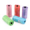 6Pcs Pet Waste Poop Bag Paw Print Clean up Refills Roll Picking Dog Pooper Bags