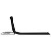 Folding Beach Mat Set 2 Pcs Steel and Fabric Black