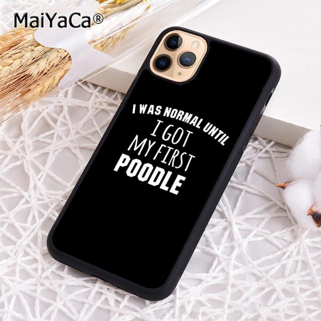 MaiYaCa Funny Poodle Dog Lovers Phone Case Cover For iPhone 17 Air 16 16e 15 Plus 11 12 13 14 Pro Max Coque