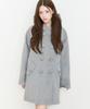 ILLIGO Cozy Hoodie Button Coat Grey
