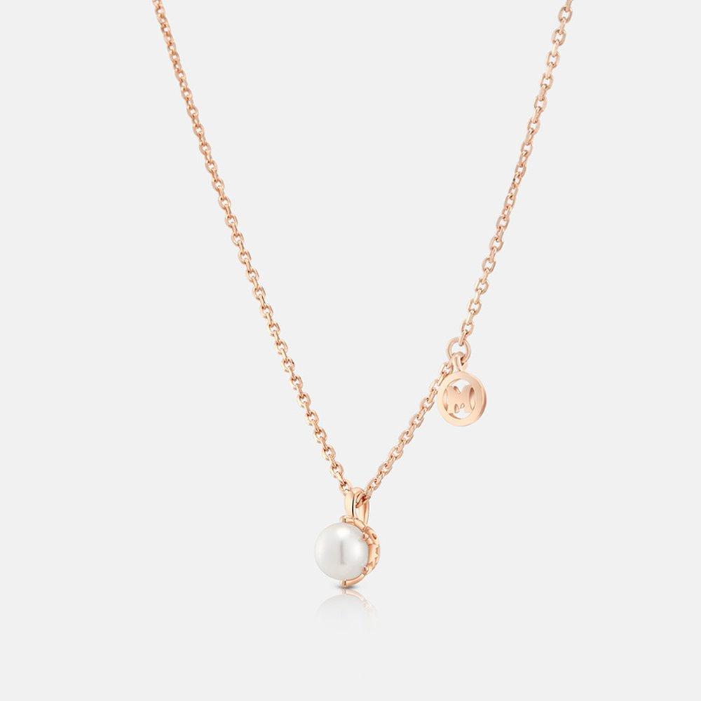 Rene Silver Rose Necklace A211Sn9116Rph 42Cm