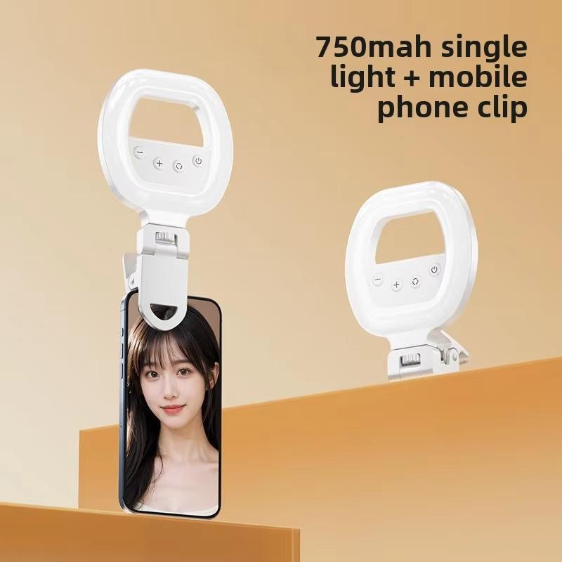 Mobile phone fill light, portable selfie handheld live beauty pocket light,LED beauty light,for all mobile phone cameras