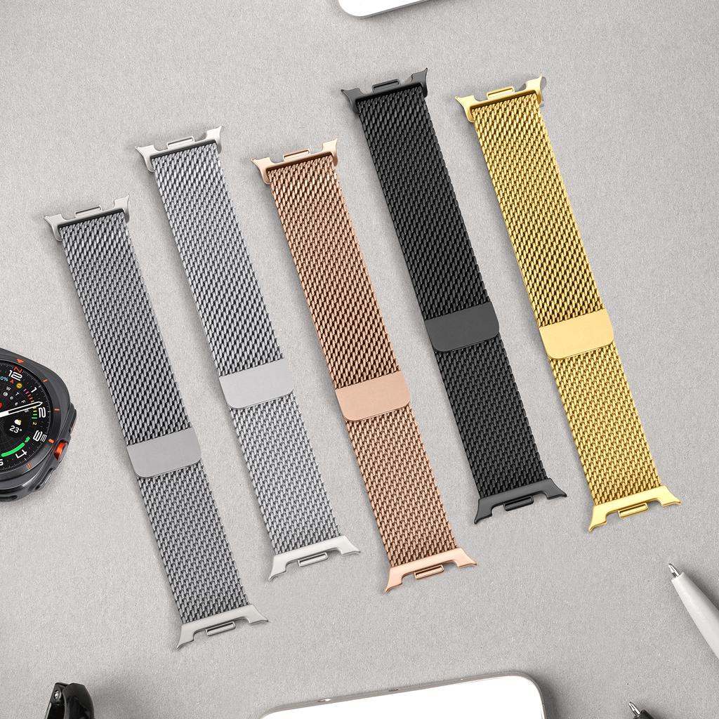 Milanese Loop Strap For Samsung Galaxy Watch 8 44mm 40mm 8 classic 46mm Thick metal Bracelet correa pulseira Galaxy Watch 8 band