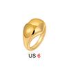 18K Gold and Silver Two-color French Retro Stacked Ring Simple Versatile Ring Hand Jewelry