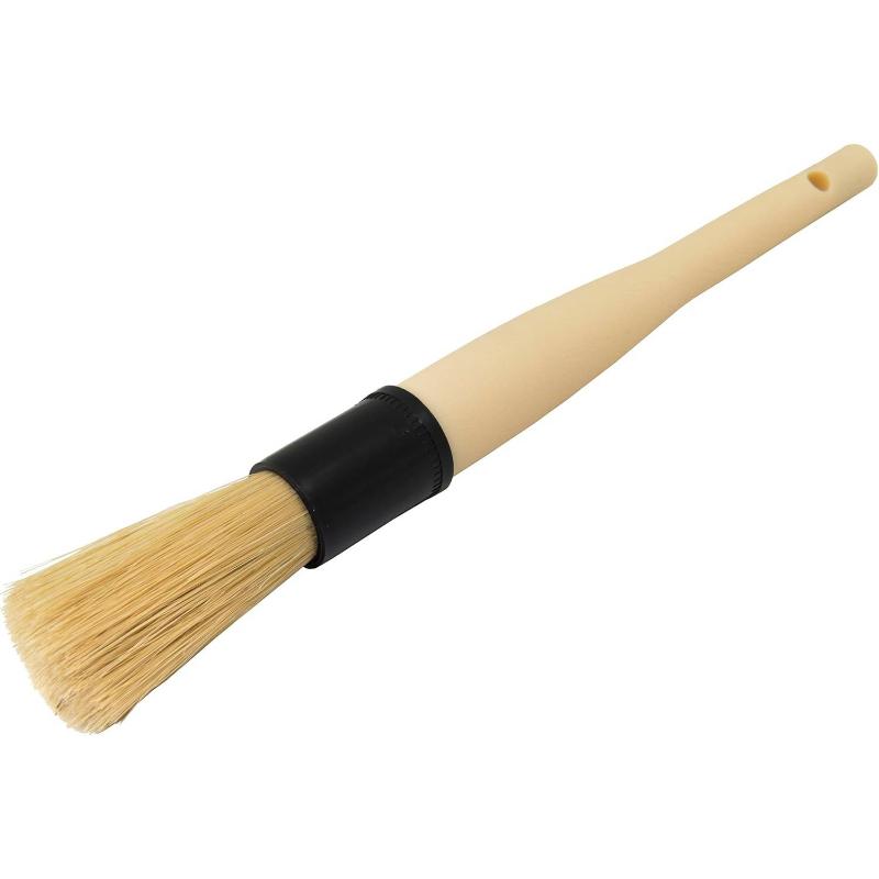 Boars Hair Detailing Brush Gentle Scratch Free Cleaning For Wheel, Grilles,Emblems,And Interior Surfaces,Versatile Multi