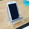 Wrought Iron Phone Stand Heavy Duty Stable Base Ergonomic Design Universal Holder for Bed Desk All Smart Phones