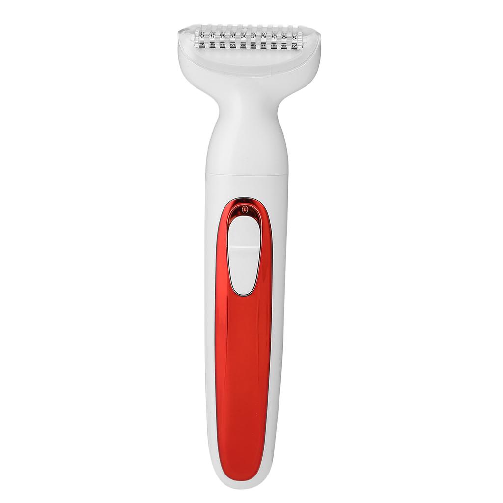 Electric Hair Removal Shaver Wet Dry Use Waterproof Hair Trimmer for Bikini Legs Armpit FaceRed