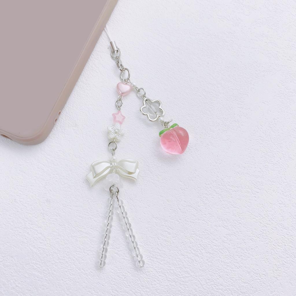 2 Pack Fashion Strawberry Phone Charm Phone Strap Perfect for Youthful Fashion Enthusiasts Student Seeking Individuality