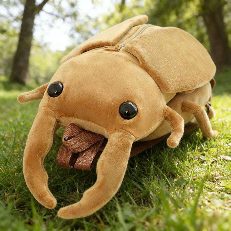 Neuer 45 cm Simulations-Käfer-Rucksack Stofftier-Insekten-Spielzeug Cartoon Süßer Einhorn-Käfer-Tasche Für Freund Tägliche Reise Spielzeug Geschenke