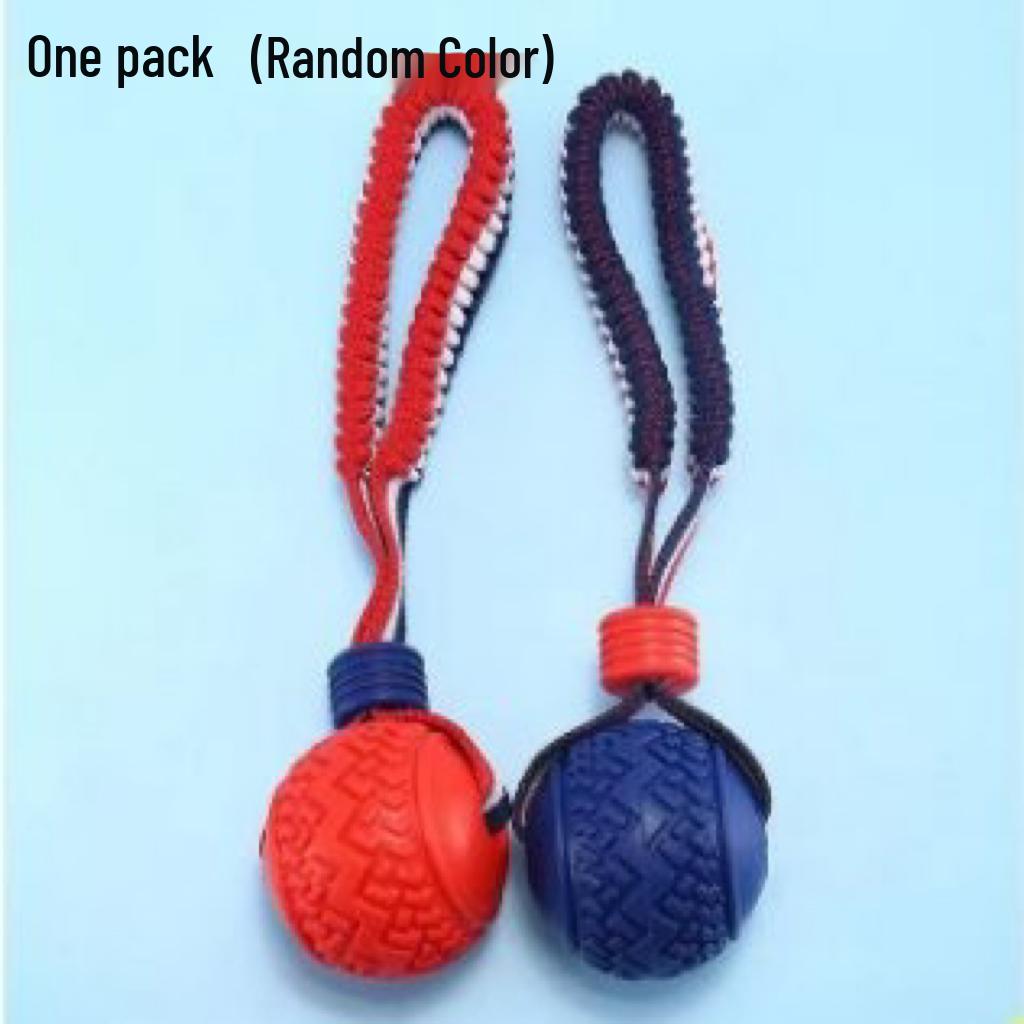 Large Breed Dog Training Ball with Rope – Interactive Toy for Malinois, Golden Retriever, German Shepherd