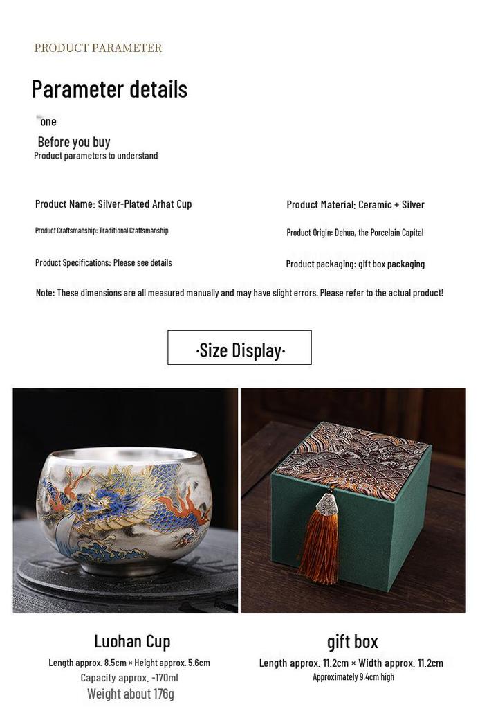 Silver-Plated Master Tea Set: High-End Creative National Tide Style Gift