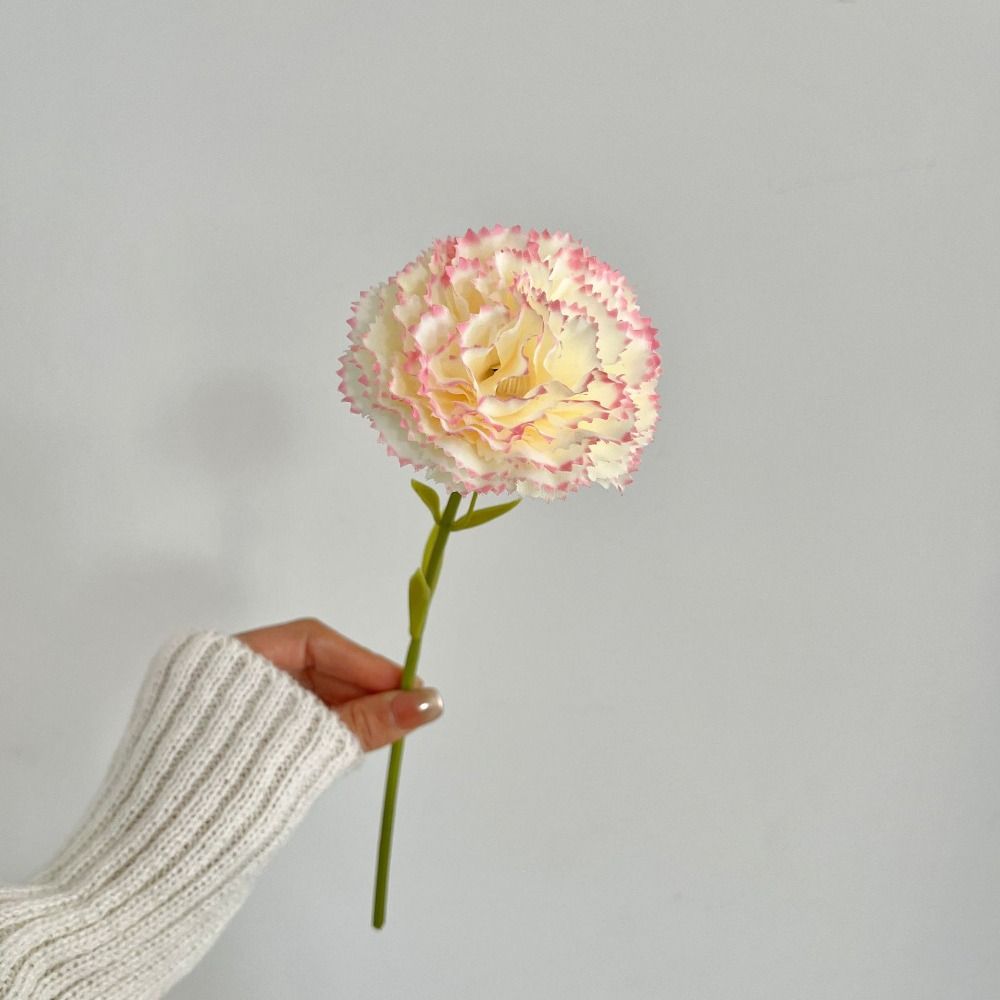 Silk Flower Carnation Simulation Flower Single Floral Ornaments Realistic Artificial Flowers