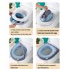 Pack Of 10 Thick Toilet Lid Cover For Home Bathroom NonSlip Design Quick Cleaning Toilet Seat Cover for Family Household