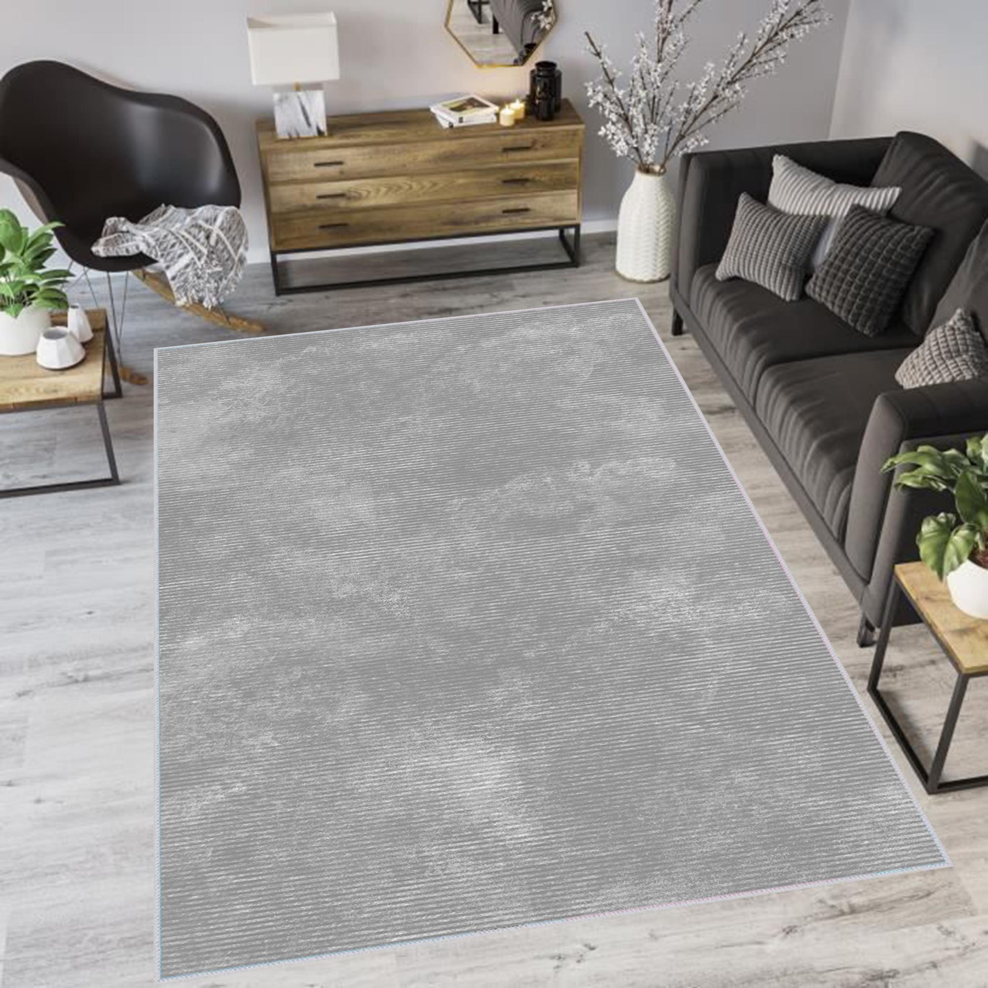 

Rovigo Home Моющийся ковер с принтом RVGHOME1083 50x80 серый