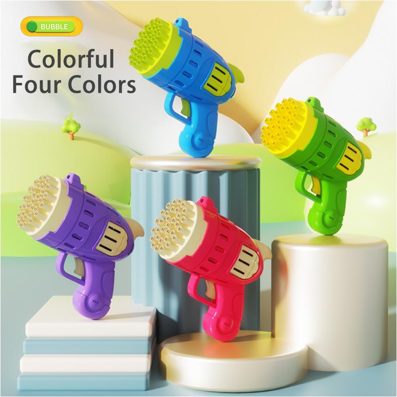 Summer Outdoor Activities Handheld Bubble Toy Bubble Gun Holiday Gift (Without Bubble Water)