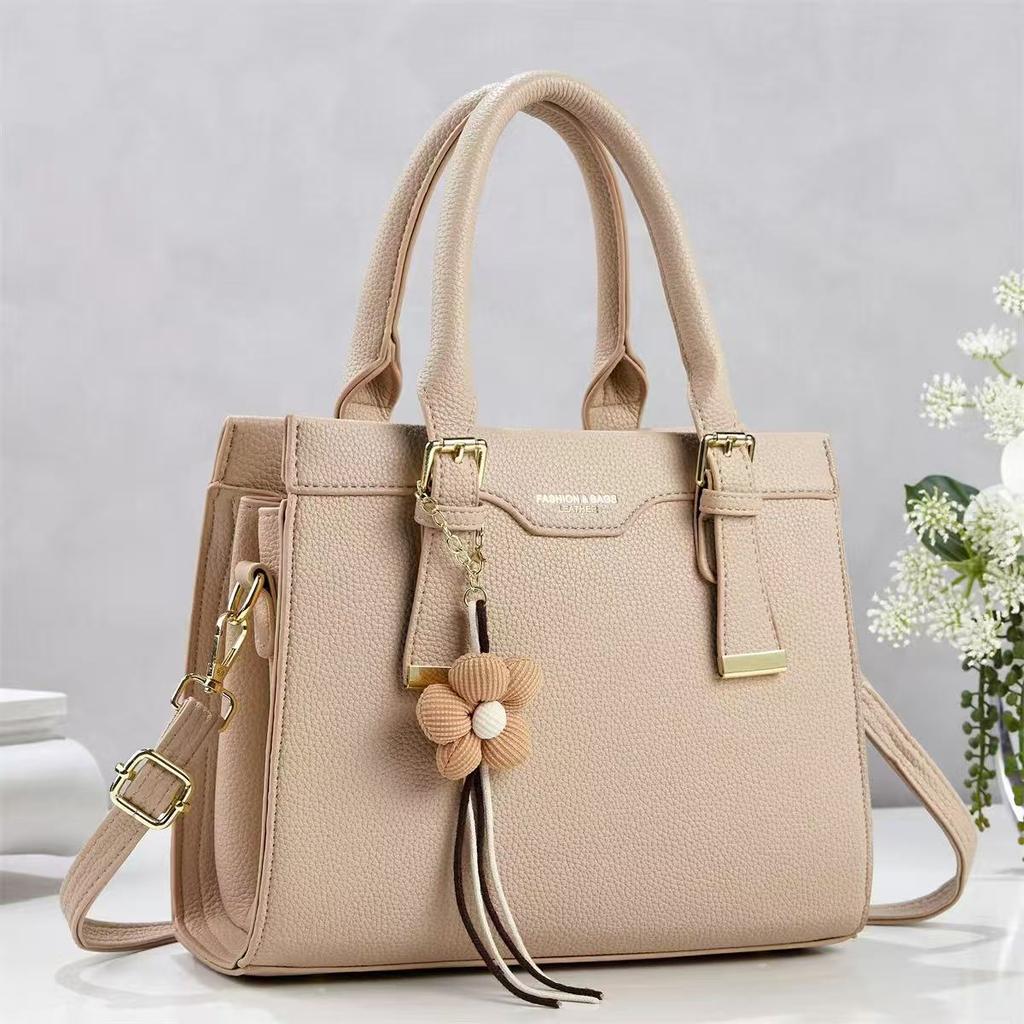 Stylish Simple Spacious Office Tote Bag For Ladies, Multi Layer Top Handle Shoulder Crossbody Handbag Suitable For Commute Shopping Weekend Trip