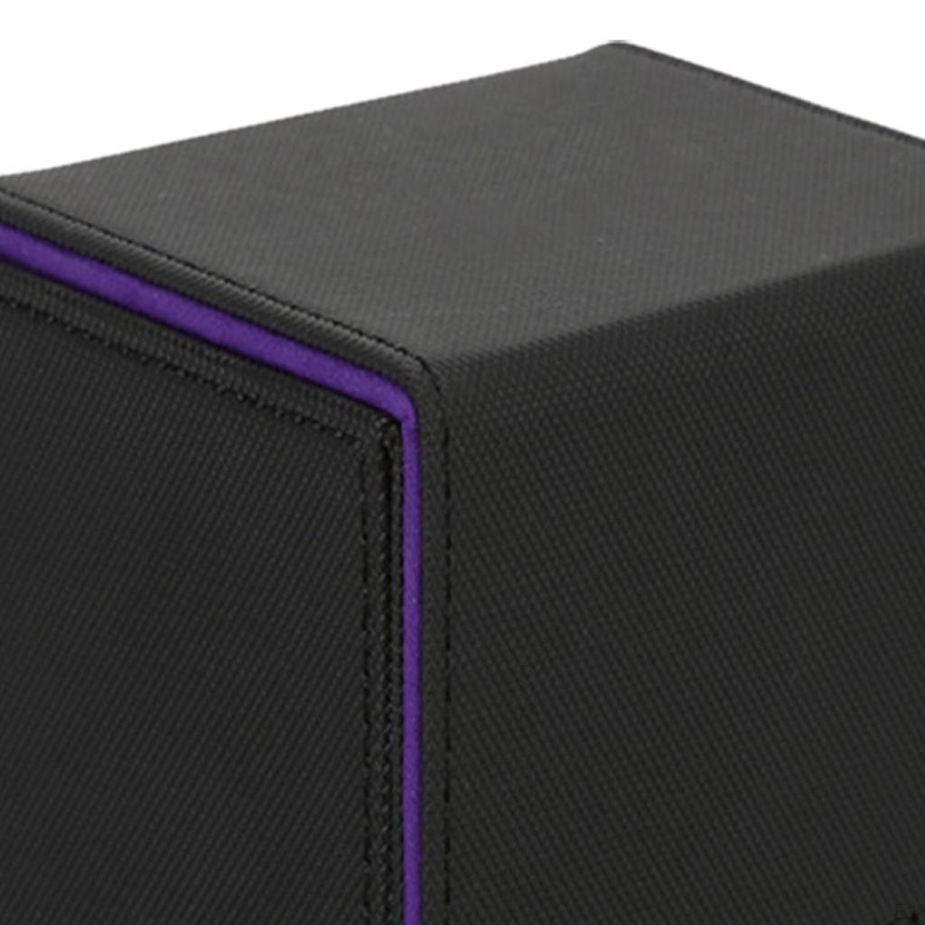 Card Deck Box Large Gathering PU Leather with Dividers Storage
