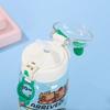 1-10PCS Capybara Cartoon 550ml Portable Large-capacity Water Bottle Sports Straw Cups Student Plastic Water Cups Water Bottle