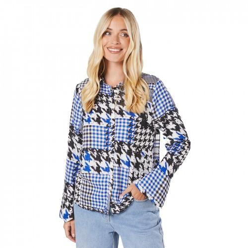 Principles Petite-Hemd mit Hahnentrittkragen für Damen/Damen