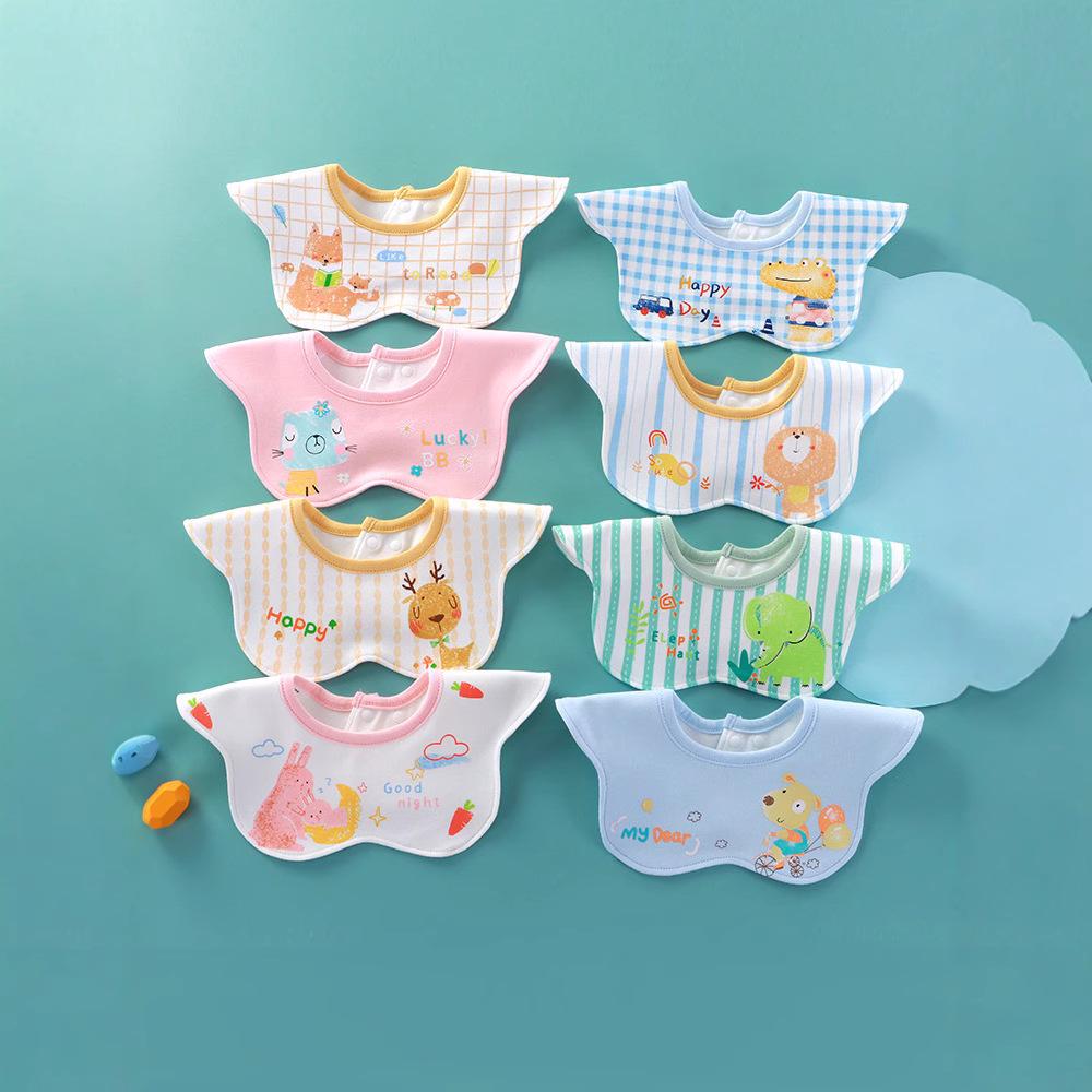 Custom A-grade Cotton Waterproof Baby Bibs - Super Soft & Absorbent Newborn Eating & Drool Protection