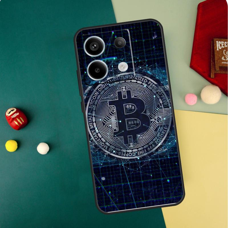 Bitcoin Case For Xiaomi Redmi Note 13 11 8 9 10 12 Pro 12S 11S 10S 9S Redmi 13C 9C 10C 12C Cover