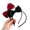 Girls Non-slip Cloth Sweet Decoration Velvet Bow Hair Band Children Hair Band Princess Hair Hoop