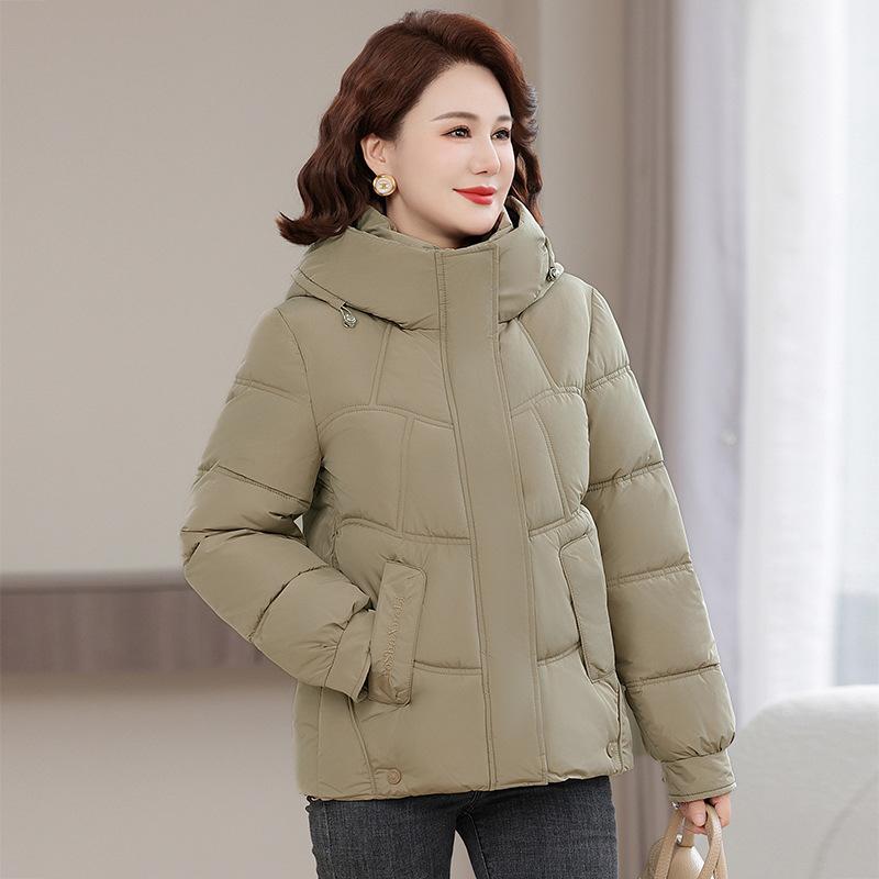 Women's New Fashionable Versatile Hooded Cold Fluffy Warm Loose High-quality Fabrics Casual Sports Cotton Coat Jacket