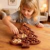 Christmas Tree Charcuterie Board Wooden Divided Food Tray Christmas Tree Serving Platter Cheese Board for Fruit Dessert Nut