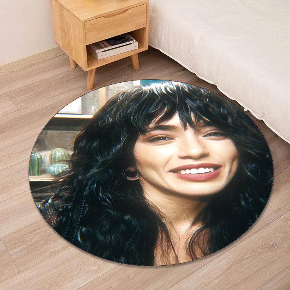 Loreen Printed Round Rug Carpet Chair Rug Area Rug Entryway Doormats,for Office Chair Living Room Bedroom Kitchen Room.
