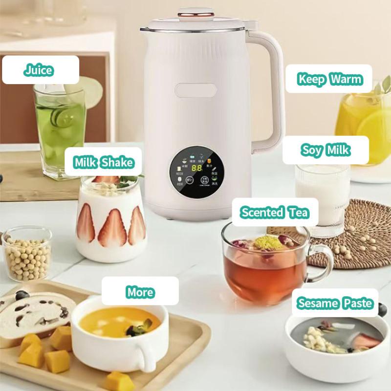 1.2L Large Capacity Electric Juice Blender Fully Automatic Food Processor Kitchen 8-in-1 Multifunctional Soy Milk Maker