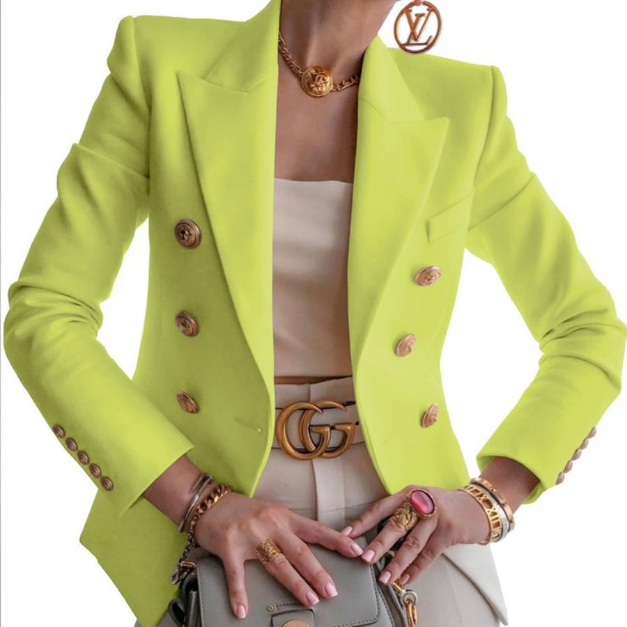 Bestselling Women's Fashion Autumn New Solid Color Fashion Casual Suit Short Jacket for Women