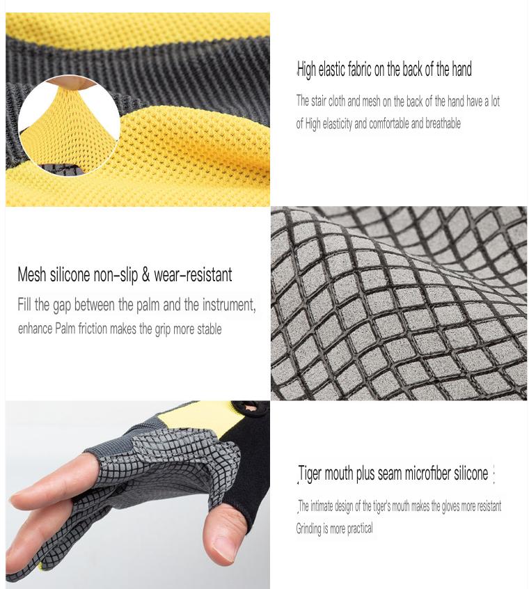 Breathable Mesh 3-Finger Sun Protection Fishing Gloves Anti-slip Outdoor Lure Fishing Gloves for Spring & Summer