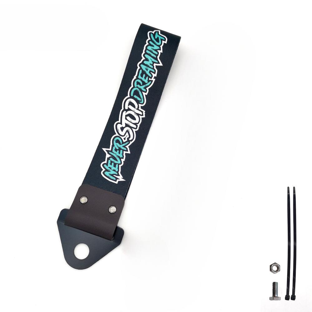 1 Stück Neu JDM Abschleppgurt Auto Anhänger Gurt Abschleppstange Nylon Auto Abschleppseil Haken Front Stoßstange Dekorative Abschlepphaken Tuning Schrottkarre 7